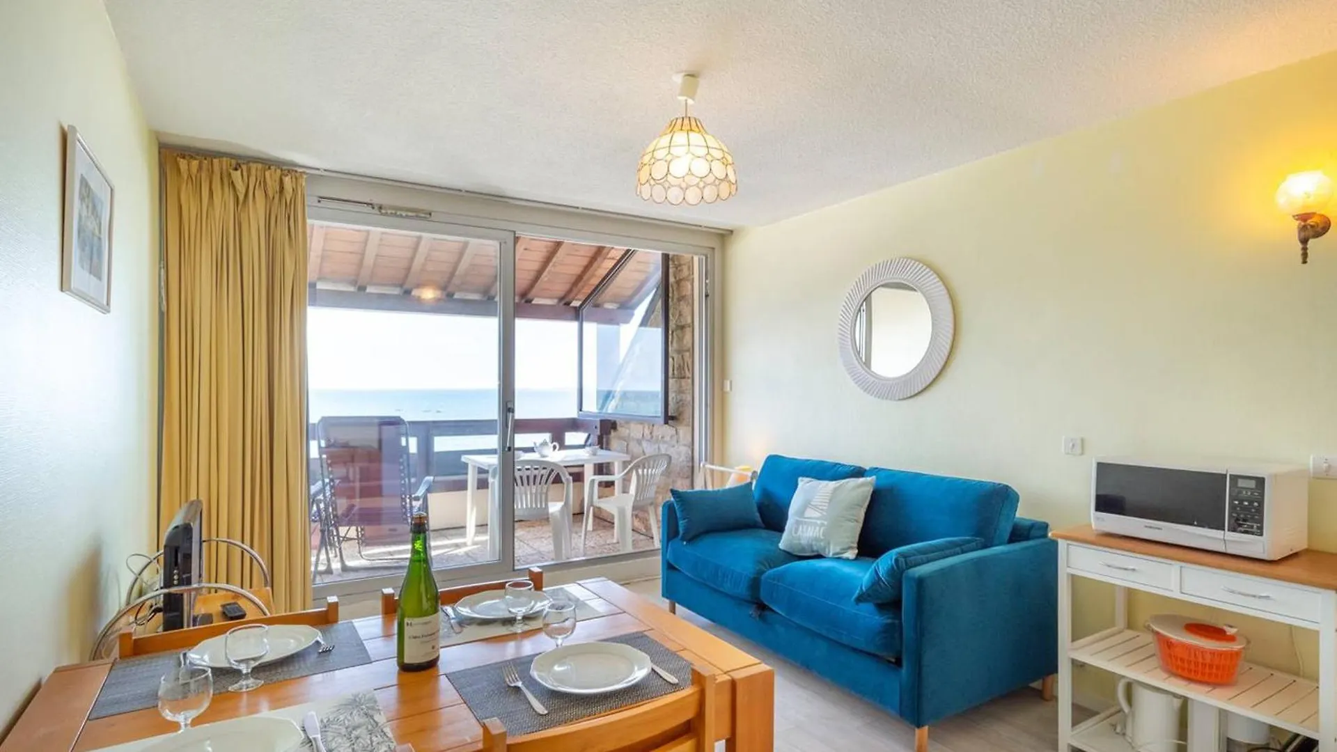 アパート Studio Vue Mer - 23M² - Face A La Grande Plage De Carnac - Garage Inclus - Fr-1-477-132