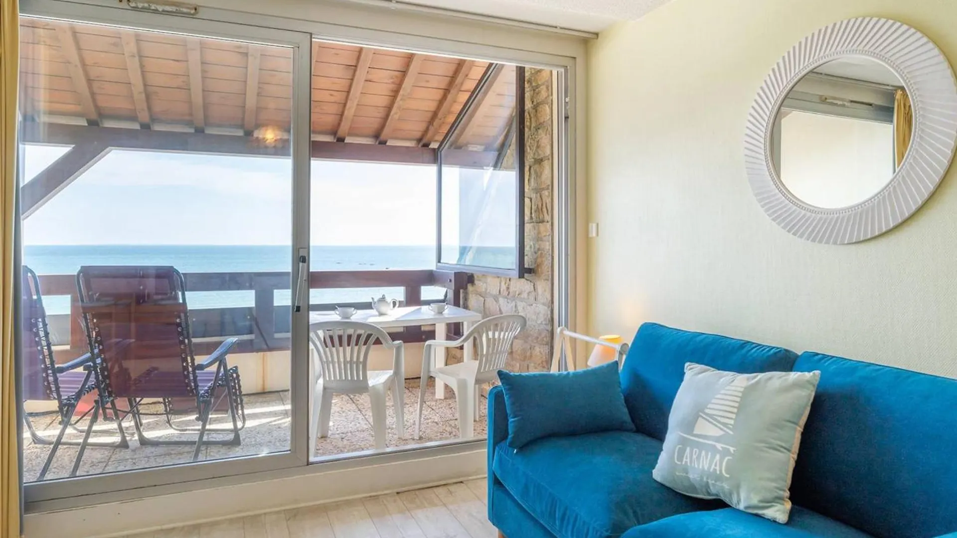 Studio Vue Mer - 23M² - Face A La Grande Plage De Carnac - Garage Inclus - Fr-1-477-132 0*,  フランス